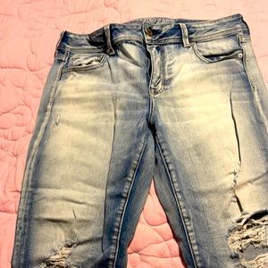 American eagle kick crop jeans